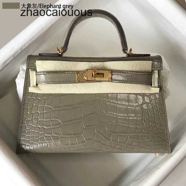 

outlet shoulder 2023 bag designer bags hands kellies crocodile mini second generation portable single messenger leather women's 6hmf