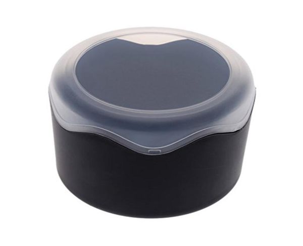 

round plastic single watch box with sponge cushion black015262688, Black;blue
