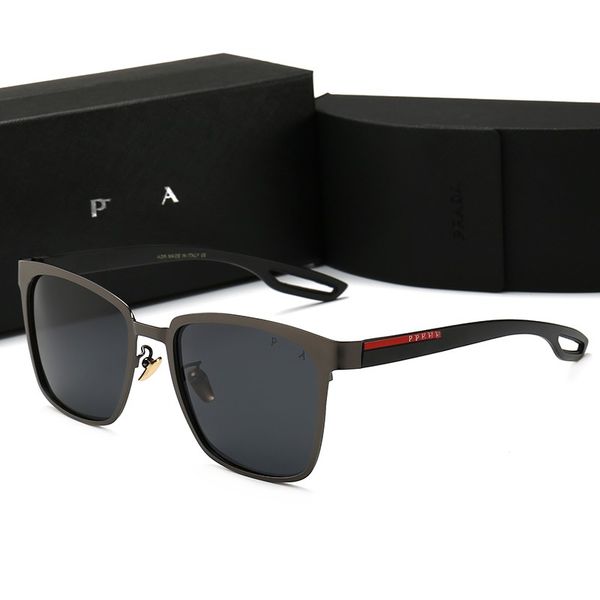 

luxury sunglasses brand designer polaroid gradient square glasses fashion eyewear classic uv400 goggle with gift box, White;black