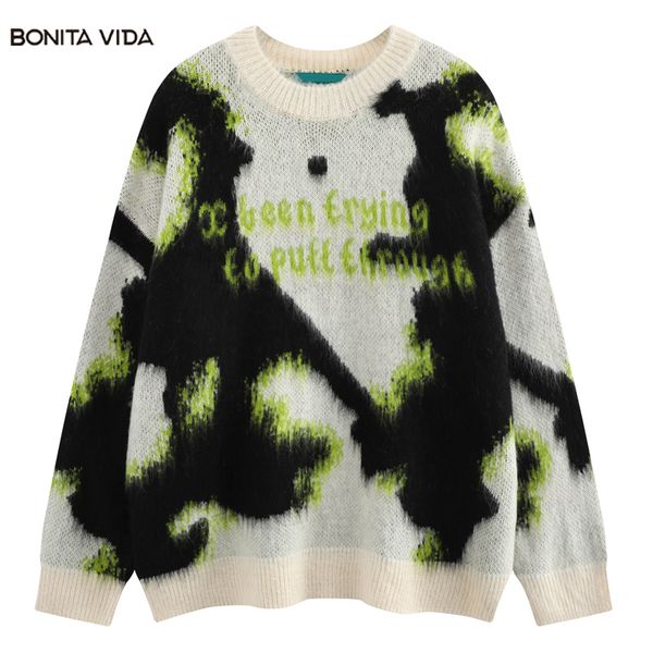 

men's sweaters punk knitted men distressed designer oversized harajuku streetwear winter hip hop knit pullovers 230809, White;black