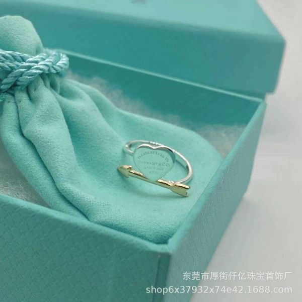 

tiffay s925 sterling silver high edition lovetrunk simple versatile ring small fresh fashion love arrow