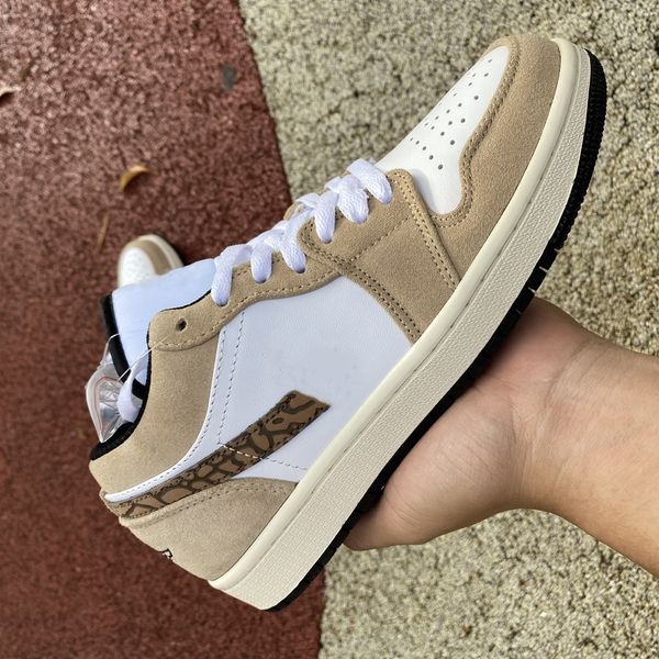 

jul 20th 2023 north america 1s basketball shoes 1 low se brown elephant men women brand name lifestyle sportswear