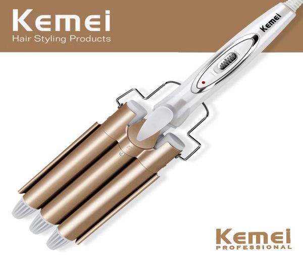 

professional hair tools curling iron ceramic triple barrel hair styler styling tools electric hair curlers7773843