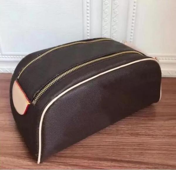 

2022double zipper men travelling toilet bag designer women wash large capacity cosmetic bags toiletry pouch makeup bags with dustbag classic