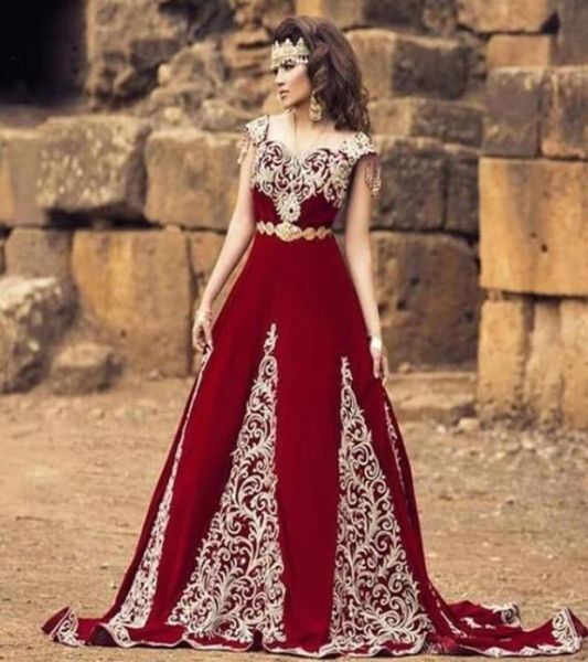 

moroccan kaftan formal evening dresses with sleeves lace appliques arabic dubai special occasion dresses long prom gowns 2021701088875680, Black;red