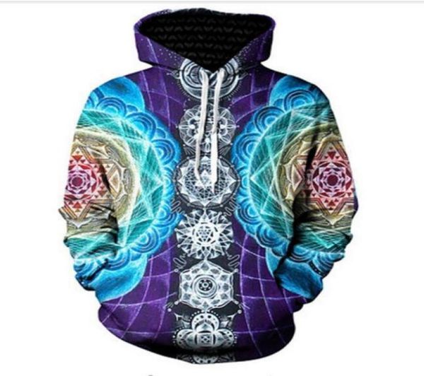 

out fashion streetwear 3d hd print casual psychedelic mandala hoodies sweatshirts men women hoodie jacket coat lms0572784425, Black