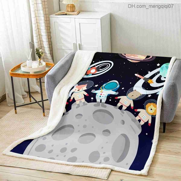 

blankets swaddling throwing blankets in outer space cartoon animals astronauts sofas blankets galactic planets rockets children's beds