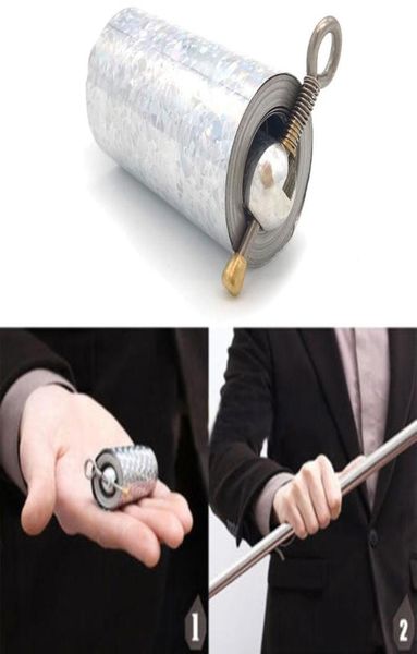 

newly staff portable martial arts metal magic pocket bo staff new pocket portable magic props gift e8891297, Black;gray
