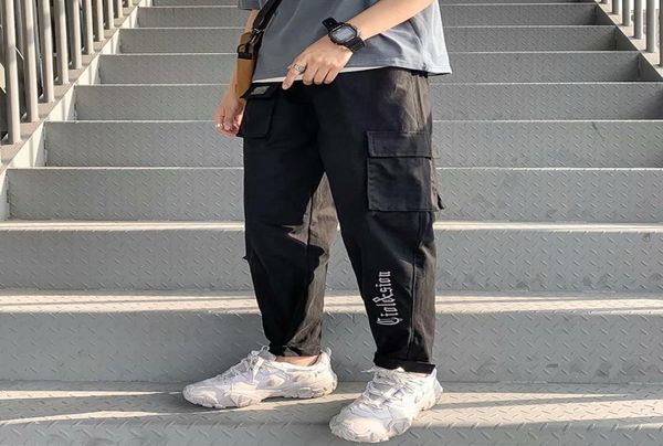 

men spring summer 2020 harem pants mens japan style joggers male korean trousers clothing anklelength pants4433155, Black