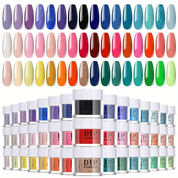 

48 colors professional acrylic powder set - long lasting nail extension for home diy & salon use - perfect gift for ladies in 2023