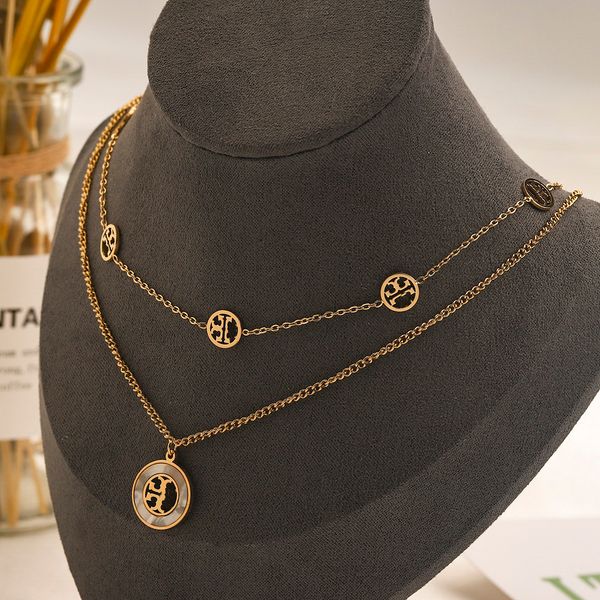 

new designer tb necklace 18k gold plated charm love gift necklace 925 silver wedding travel jewelry romantic women's pendant necklace