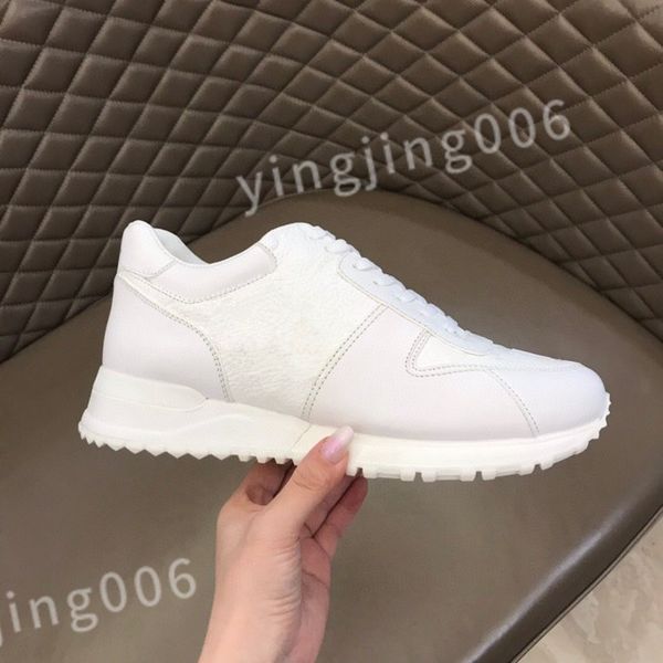 

2023 luxurys fashion men casuals shoes thick bottoms running sneakers popular low leather designer outdoor run casual athletic shoes 39-45, Black