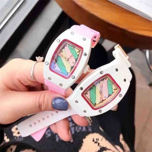 

uxury watch date luxury mechanical watch male transparent case silicone bracelet casual fashion es and female swiss movement