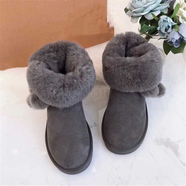 

boots new2023 fashion women's australia classic snow boots genuine sheepskin natural fur winter boots, Black