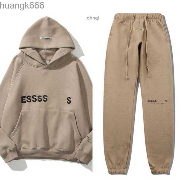 

2022s autumn winter hoodie fashion men's luxury sweatshirts tracksuits brand es letter hoodies sports pants suit boy hooded siq3i, Gray