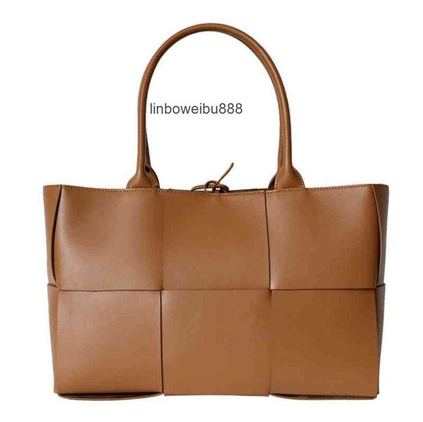 

aa genuine leather arco tote large capacity luxury handbags orthogonal weave removable interior zipped pocket string closure mmtm