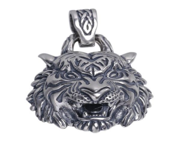 

925 sterling silver high details tiger pendant mens biker punk pendant4921667