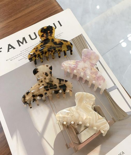 

women acetate hair claw hairclips vintage amber 2021 fashion hair banana french barrette for girlsladies hair accessories3862339, Golden;silver