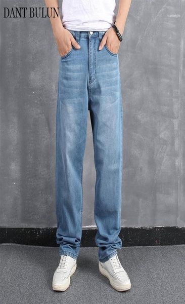 

men039s jeans mens big and tall classical loose straight wide leg for male casual cotton denim soft trousers plus size hip hop11755109, Blue