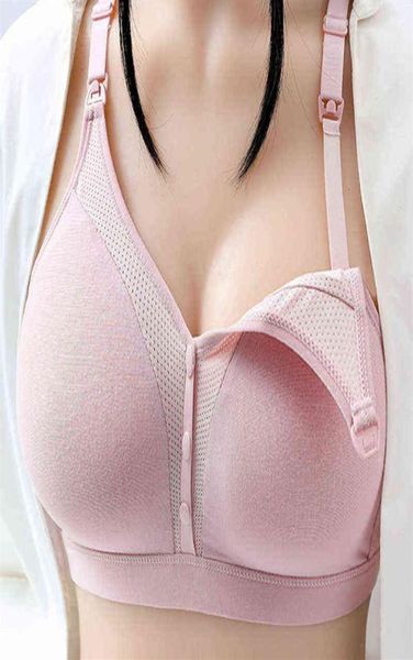 

2021 maternity bras nursing bra front closure pregnancy pregnant women prevent sagging breastfeeding sujetador lactancia clothes y1047373, White