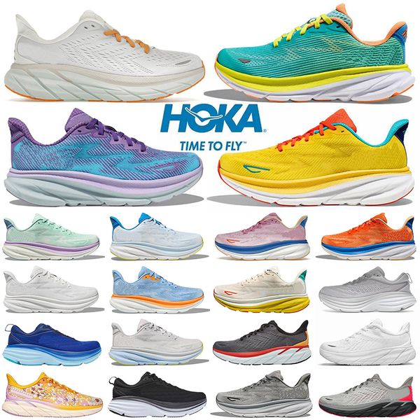 

hoka one clifton 9 cliftons 8 running shoes sports hokas harbor mist black white carbo x2 people designer athletic mens women trainers sneak