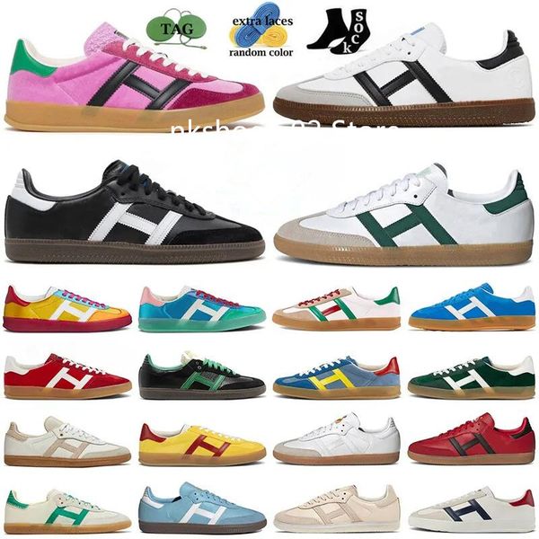 

2023 originals vegan adv gazelle casual shoes for men women white gum collegiate green team black real red outdoor designer sneakers sports