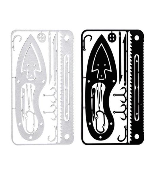 

fishing hooks 2pcs outdoor survival camping tools stainless steel fish cards6583727