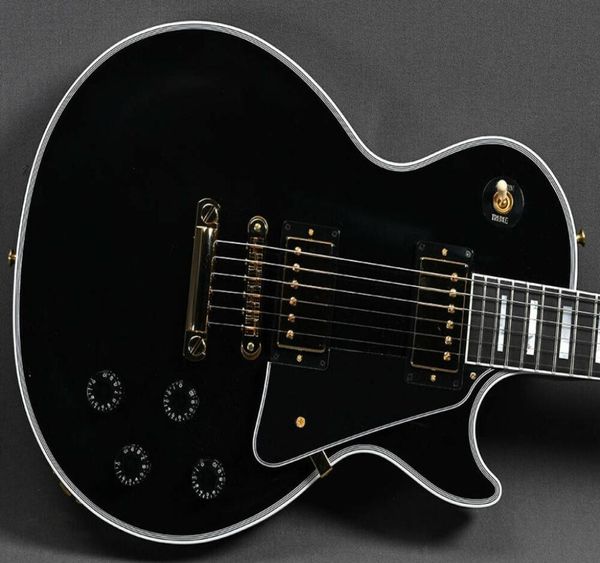 

paul custom ebony gloss electric guitar same of the pictures4802540