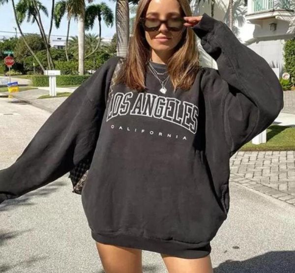 

sweater loose cropped hoodie velvet sweatshirt for girls women oversized sweatshirt autumn 2021 hoodies6414690, Black