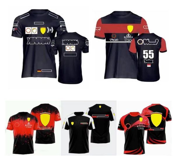 

f1 racing short sleeve t-shirt summer team round neck polo shirt same customized