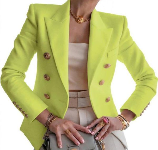 

solid color jacket fashion slim suit short spring women collar coat urban casual ladies thin blouse women039s jackets6504380, Black;brown