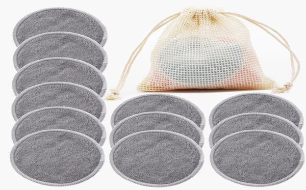 

reusable bamboo makeup remover pads washable rounds cleansing facial cotton make up removal pads tool4037723