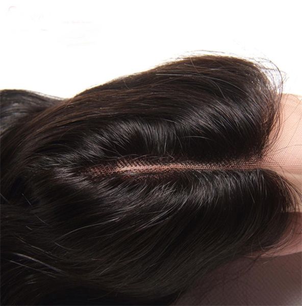 

100 brazilian peruvian indian malaysian virgin human hair straight lace closure 44 with baby hair frontal4466762, Black