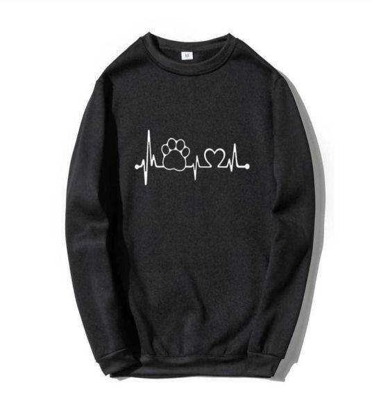 

dog paw print men women039s hoodies comfortable long sleeve casual pullover hooded autumn winter hoody sweatshirt harajuku hood9558263, Black