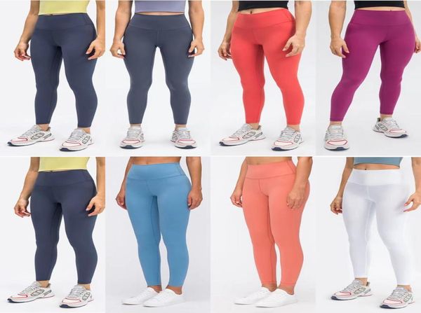 

designers yoga outfit **lemens womens leggings pants high waist colors sports gym wear legging classic xurys elastic fitness lady overall fu
