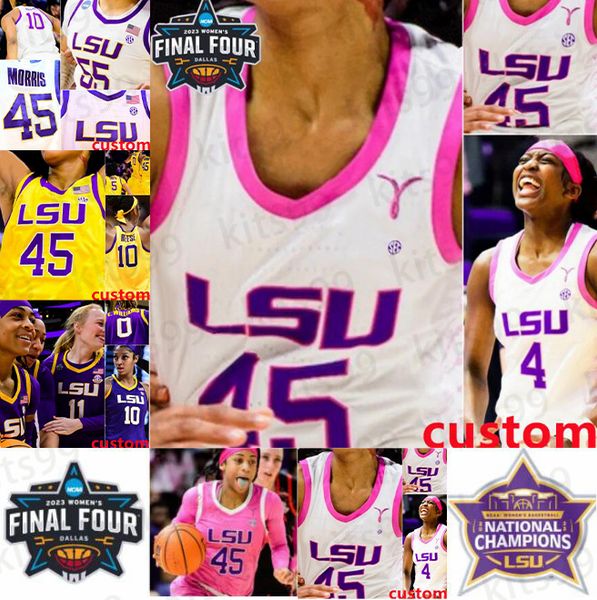 

angel reese hailey van lith lsu tigers womens basketball jersey last-tear poa flau'jae johnson kateri poole jasmine carson hannah guste, Black;red