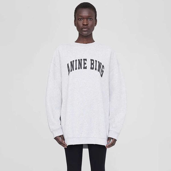 

fall 23 french niche ab classic letter print women's sweatshirt casual sweatshirt, Black