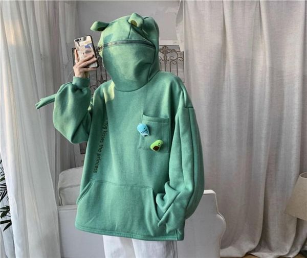 

mens fashion hoodies hiphip frog hooded sweatshirts casual solid color autumn pullovers 2021 womens trackshirts6929775, Black
