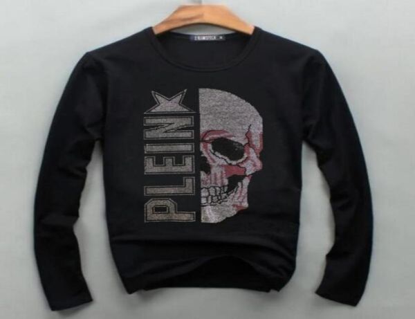 

brand solid color tshirts men spring autumn long sleeve fashion button design slim casual mens t shirts diamond3638896, White;black