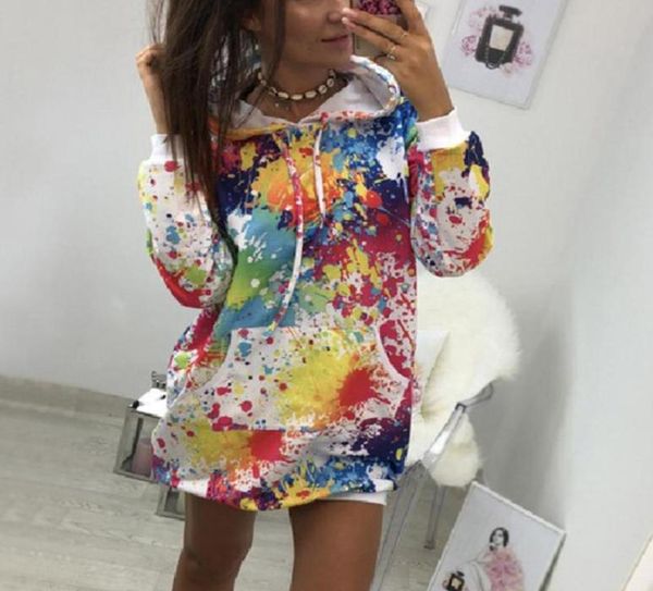 

tie dyeing print hoodies womens colorful sweatshirt women hooded winter clothes women harajuku hoodie sudaderas mujer73493128295219, Black