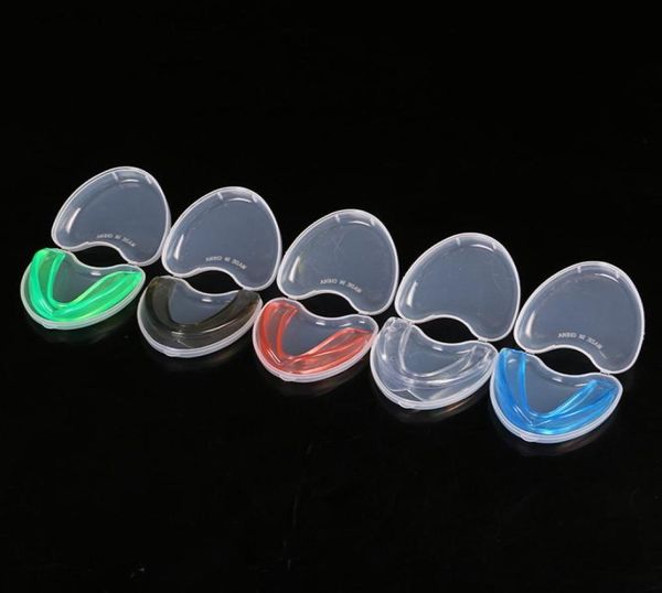 

colorful sports mouthguard mouth guard teeth cap protect for martial arts thai boxing basketball safety8694430, Black