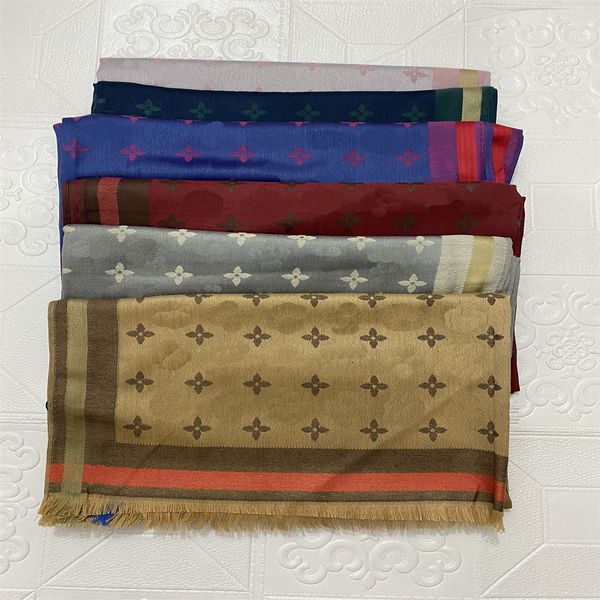 

2023 good quality cashmere alphabet scarf fashion men's and women's seasons cape scarfs classic designer scaves size 180x80cm 5 co, Blue;gray