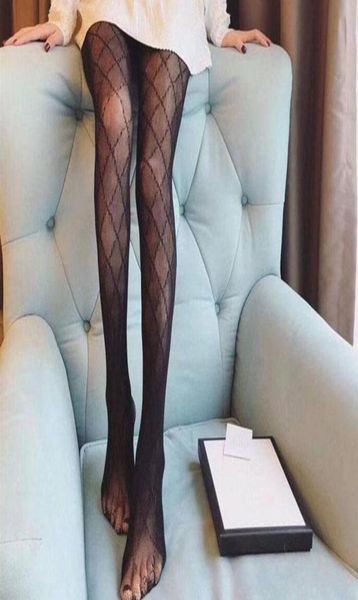 

stylish classic letter mesh sock women dance tights night club stockings lady party tight silk high pantyhose1954875, Black