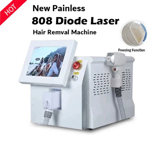 

diode laser 808nm painless laser hair removal machine safe permanent hair removal 2023 the most popular, Black