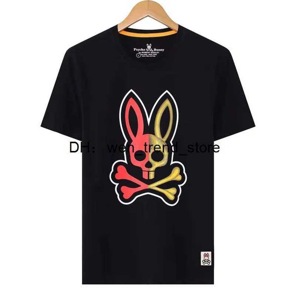 

mens women designers t shirt fashion men casual psycho bunny shirts man clothing street designer shorts sleeve clothes tshirts m-3xl nlzt, White;black