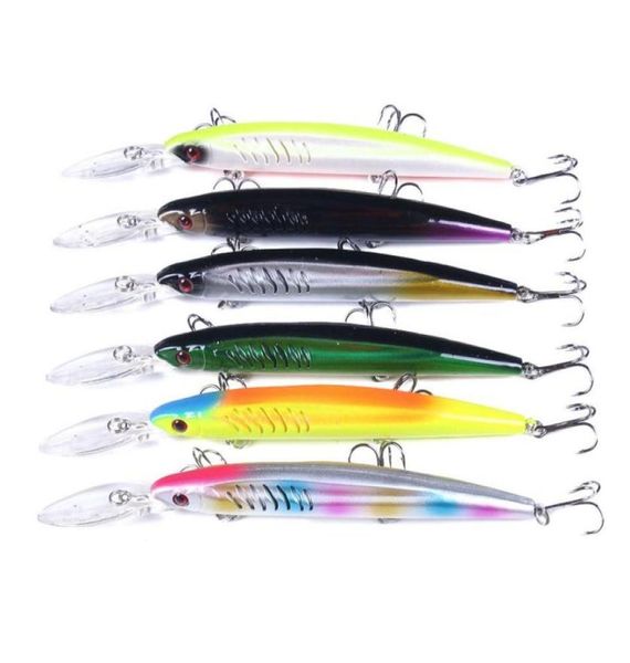 

hengjia new minnow crank bait fishing lures 14 5cm 12 7g 6hooks hard bait stick fishing lure 50pcs 3 carbon hooks carp fishing2681503637