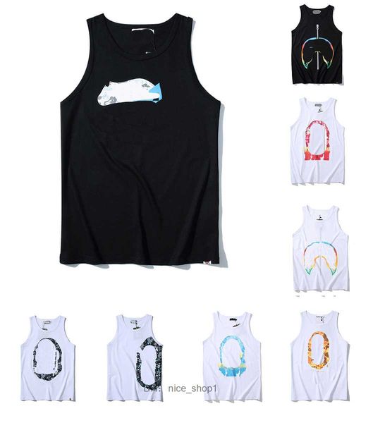 

ape bapesta men's t-shirt designer tank breathable street leisure sports cotton do94, White;black