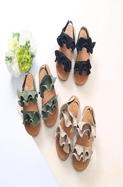 

new fashion big flower summer sandals toddler girls shoes children sandals girls princess soft shoes9489317, Black;red