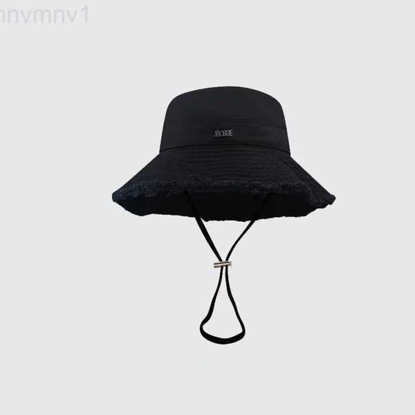 

wide bucket jacquemes bob cap brim jacquemu designer hats jacq for women frayed hat casquette lfld jacquemly, Blue;gray