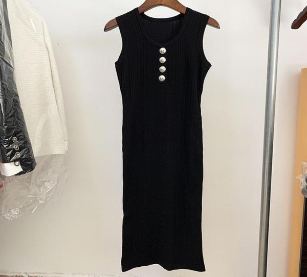

original design women039s casual sleeveless uneck dress fashion lady elegant package hip knitted dresses1958055, Black;gray